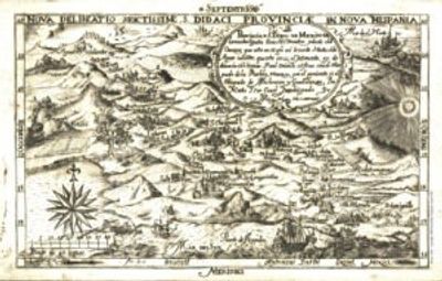 Mexico 1682 Antique Map Replica