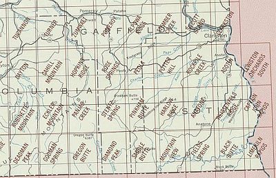 Clarkston Area Index Map for USGS 1 to 24K Topographic Maps