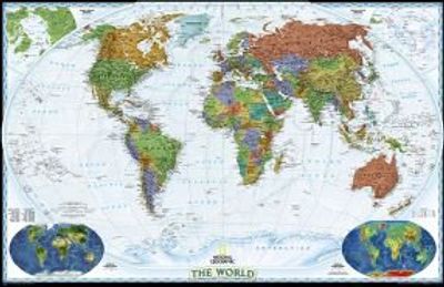 Decorator Political World Map by National Geographic