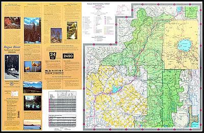 Rogue River National Forest Map - OR