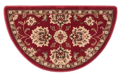 Regal Wine Olefin Half Round Hearth Rug