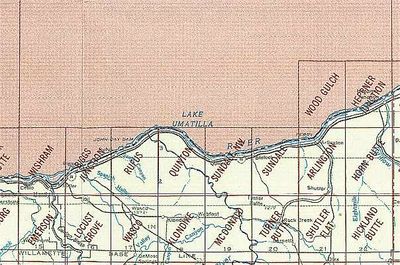 Goldendale OR Area USGS 1:24K Topo Map Index