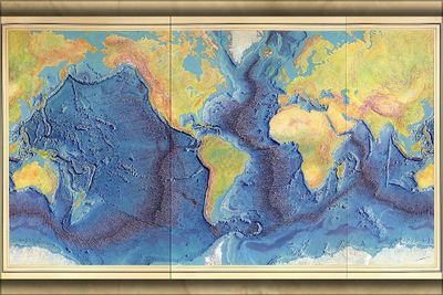 World Ocean Floor Map by Marie Tharp