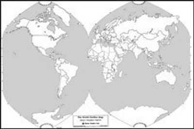 World Outline Map & USA Outline by Geography Matters