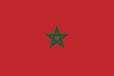 Morocco Flag Stickers Decals Patches