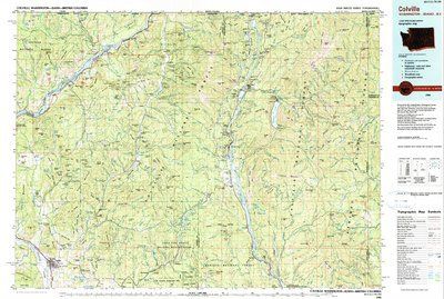 Colville, 1:100,000 USGS Map