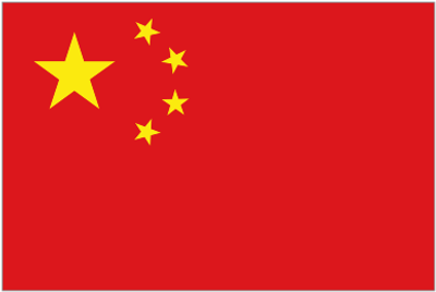 China Country Flag and Decal Sticker