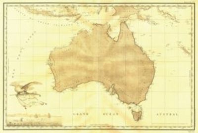 Australia 1808 Antique Map Replica