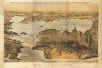 San Francisco 1876 Antique Map Replica
