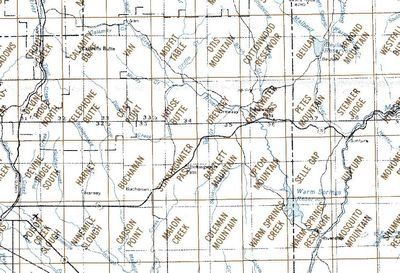 Stinking Water Mountains Area 1:24K USGS Topo Maps