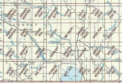 Lakeview OR Area USGS 1:24K Topo Map Index