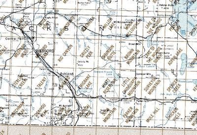 Medford Area USGS Topographic Maps 1:24K 7.5 Miniute Index