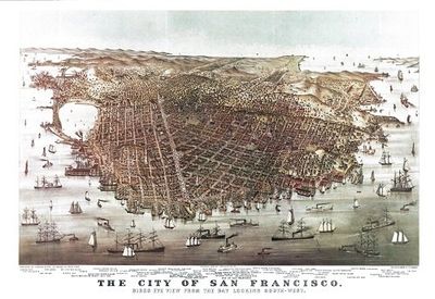 San Francisco 1878 Antique Map