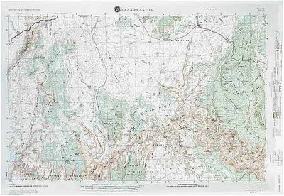 Grand Canyon Regional Raised Relief Map 3D