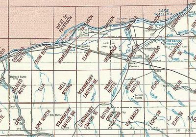 Hermiston OR Area USGS 1:24K Topo Map Index