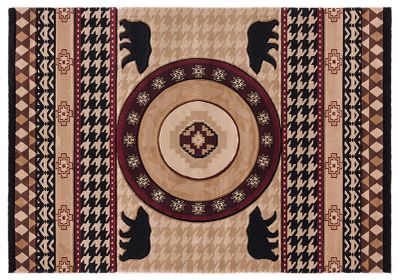 Cabin Four Bears Hearth Rug