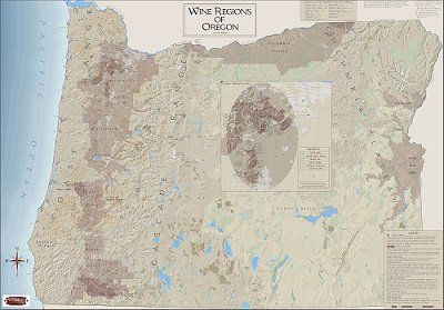 Oregon Wine Region Map