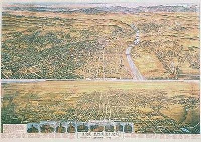 Los Angeles California 1894 Antique Map