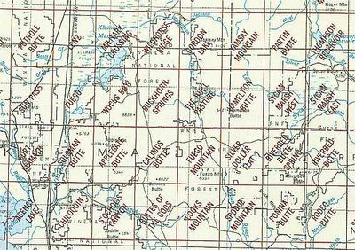 Williamson River OR Area USGS 1:24K Topo Map Index
