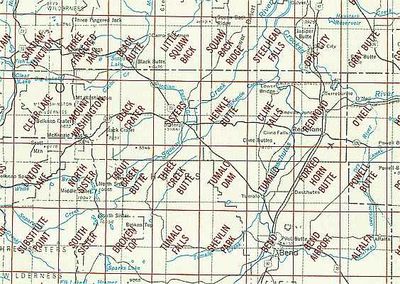 Bend OR Area USGS 1:24K Topo Map Index