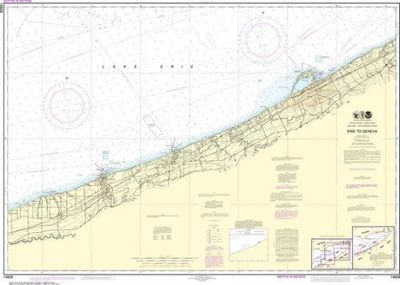 Nautical Chart 14828 Lake Erie from Erie to Geneva