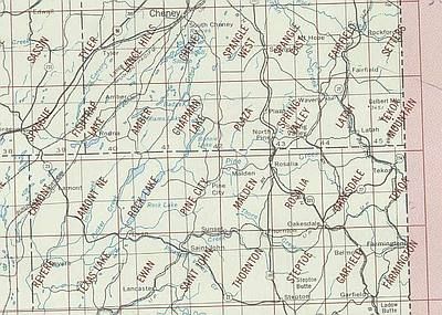 Rosalia Area Index Map for USGS 1 to 24K Scale Topographic Trail Maps