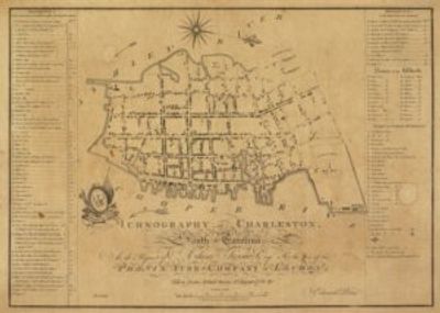 Charleston South Carolina 1788 Antique Map Replica