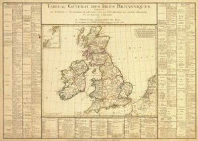 Antique Map of Western Europe / The British Isles 1783