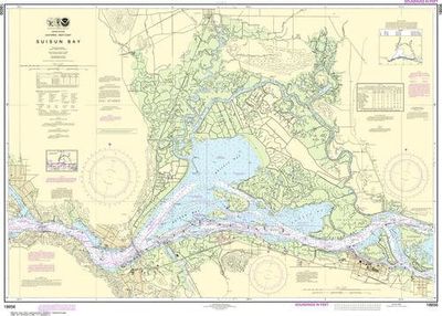 Nautical Chart 18656 Suisun Bay