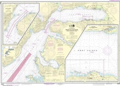 Nautical Chart 16707 Prince William Sound Valdez Arm NOAA