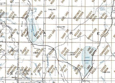 Lake Albert Oregon Area Index Map for USGS 1 to 24K Topographic Quad Maps
