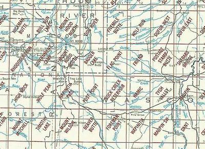 Mt Hood OR Area USGS 1:24K Topo Map Index