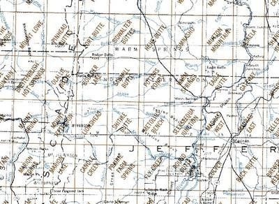 Madras Oregon Area Index Map for 1 to 24k USGS Topographic Quad Maps