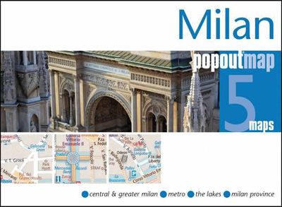 Milan Pocket Compact City Street Map Popout