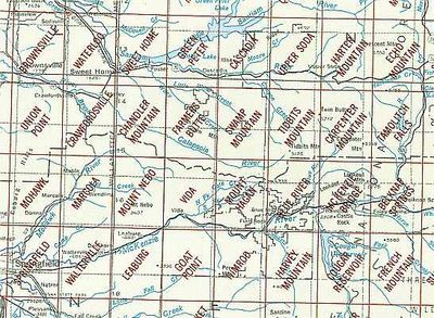 McKenzie River OR Area USGS 1:24K Topo Map Index