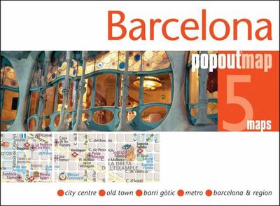 Barcelona Popout City Street Map