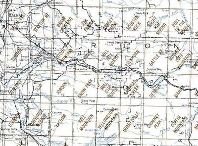 North Santiam River Area 1:24K USGS Topo Maps