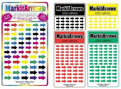 Sticker Map Arrow Dots 