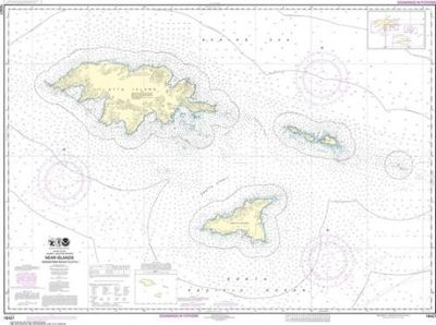 Nautical Chart 16421 Ingenstrem Rocks to Attu Island Aleutians NOAA