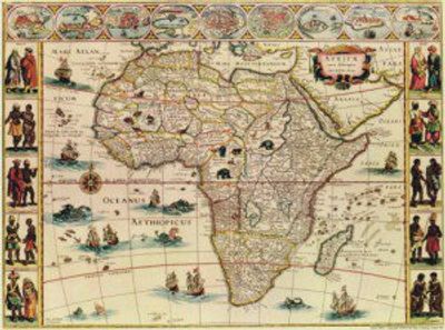 Antique Map of Africa 1660's