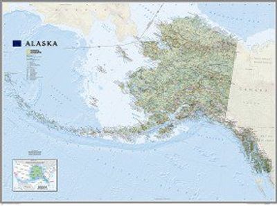 Alaska Wall Map National Geographic