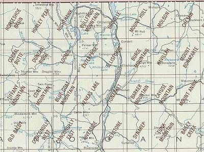 Oroville Area Index Map for USGS 1 to 24K Scale Topographic Trail Maps