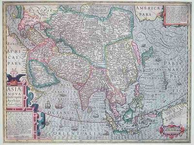 Antique Map of Asia 1606