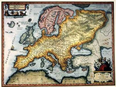 Europe 1670 Antique Map