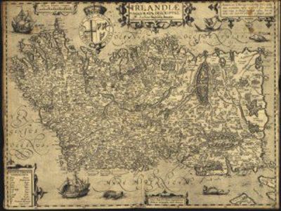 Ireland 1606 Antique Map Replica