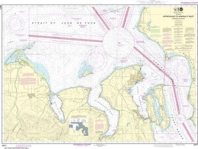 NOAA Nautical Chart 18471 Approaches to Admiralty Inlet