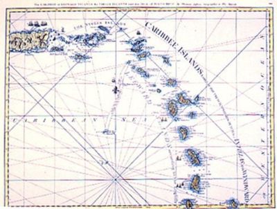 Puerto Rico 1794 Antique Map
