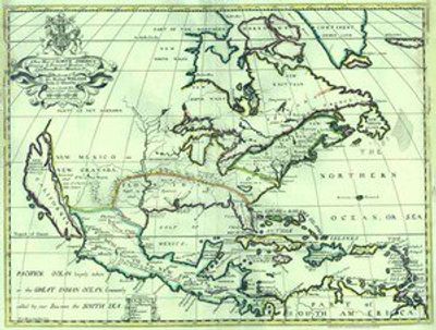 Antique Map of North America 1701