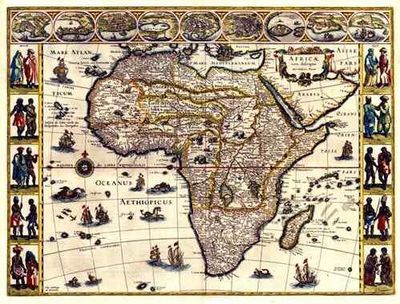 Antique Map of Africa 1665