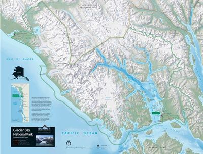 Glacier Bay National Park Raised Relief 3D Map Wall